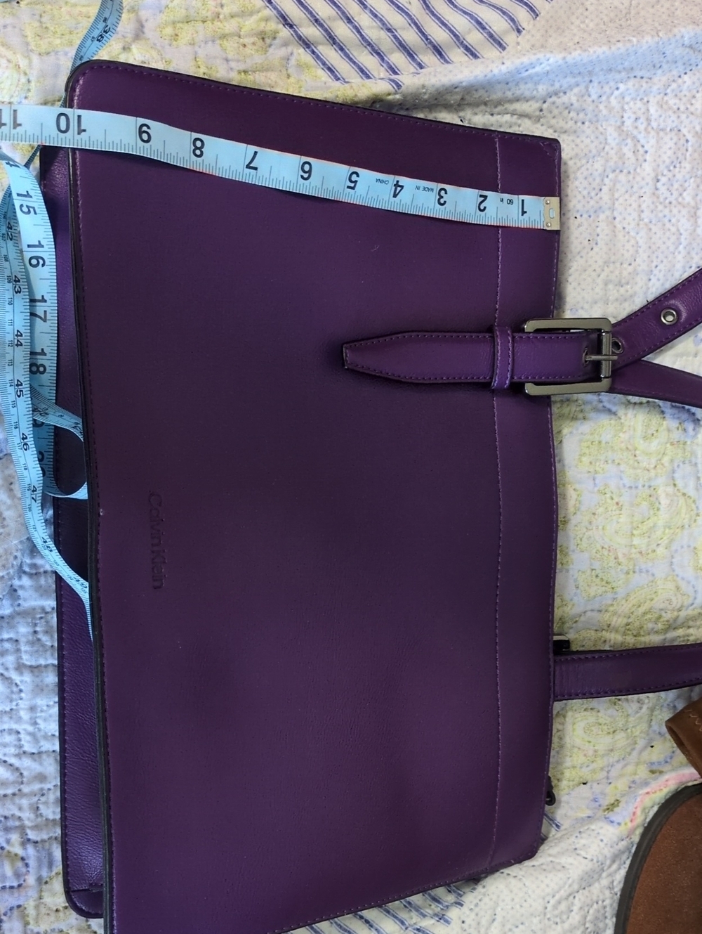 Calvin Klein Vibrant Purple Tote - Picture 6 of 7